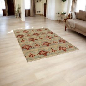 Modern oriental rug Aikat 227x173 handmade Afghan rug