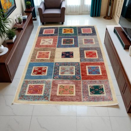 Wool carpet multicoloured Aikat 121x177 handmade modern carpet