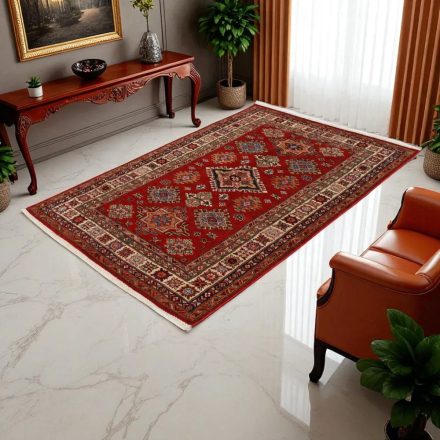 Kazak rug 186x127 handmade Afghan carpet for living room