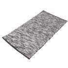 Thick wool rug Rustic 70x130 grey carpet