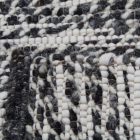 Thick wool rug Rustic 70x130 grey carpet