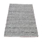 Thick woven rug Rustic 70x130 woven wool rug for living room