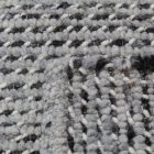 Thick woven rug Rustic 70x130 woven wool rug for living room