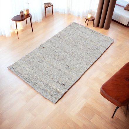 Modern wool rug Rustic 70x130 plain carpet