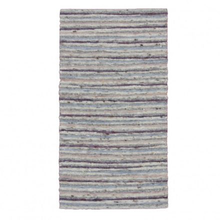 Thick rug Rustic 70x130 woven wool rug