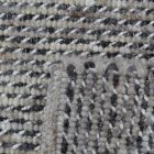 Thick woven rug Rustic 70x130 woven wool rug for living room