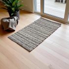 Thick rug Rustic 70x130 woven wool rug for living room