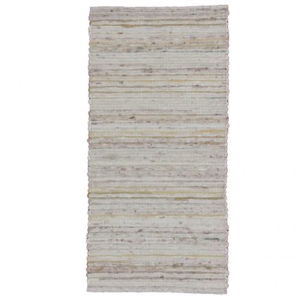 Thick woven rug Rustic 65 x130 woven wool rug