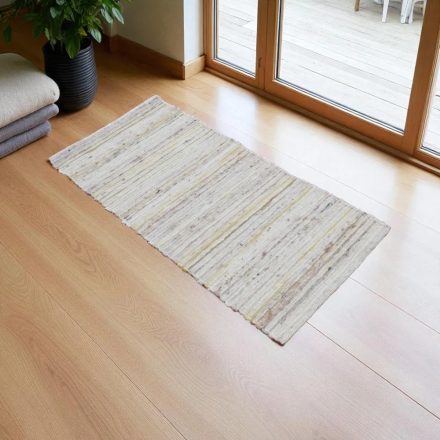 Thick woven rug Rustic 65 x130 woven wool rug