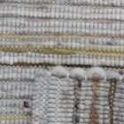 Thick woven rug Rustic 65 x130 woven wool rug