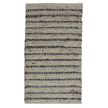 Thick rug Rustic 60 x110 woven wool rug for living room