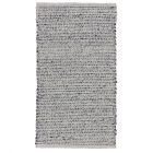 Thick woven rug Rustic 70x130 woven wool rug for living room