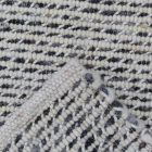 Thick woven rug Rustic 70x130 woven wool rug for living room