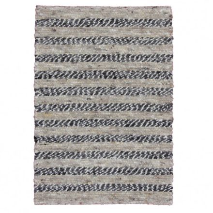 Thick rug Rustic 60x86 woven wool rug for living room