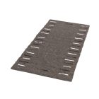 Thick wool rug Rustic 70x147 brown carpet