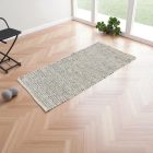 Thick rug Rustic 70x144 modern thick rug for living room