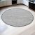 Wool round rug Rustic 190x190 grey carpet