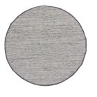 Wool round rug Rustic 190x190 grey carpet