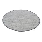 Wool round rug Rustic 190x190 grey carpet