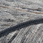 Wool round rug Rustic 190x190 grey carpet