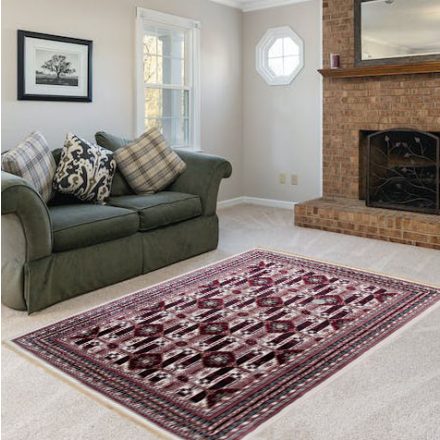 Classic carpet beige 160x230 machine-made polyester rug
