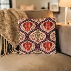Dark Blue Decorative Cushion 45x45 cm – Sultan Pomegranate