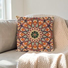 Cream Decorative Cushion 45x45 cm – Oriental Star
