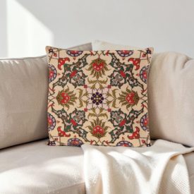 Cream Decorative Cushion 45x45 cm – Oriental Ornament