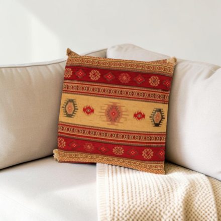 Burgundy Decorative Cushion 45x45 cm – Caravan Stripes