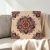 Cream Decorative Cushion 45x45 cm – Blue Rosette