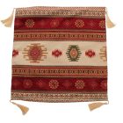 Burgundy Decorative Cushion 45x45 cm – Nomad Stripes