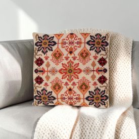 Cream Decorative Cushion 45x45 cm – Mosaic Star