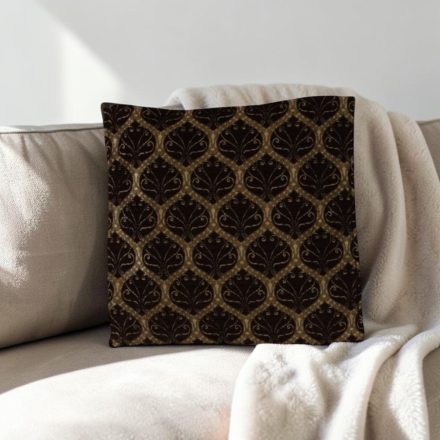 Black Decorative Cushion 45x45 cm – Ebony Ornament