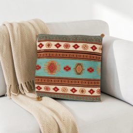 Turquoise Decorative Cushion 45x45 cm – Turquoise Nomad