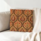 Gold Decorative Cushion 45x45 cm – Classic Ornament