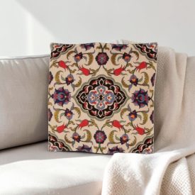 Cream Decorative Cushion 45x45 cm – Sapphire Tulip