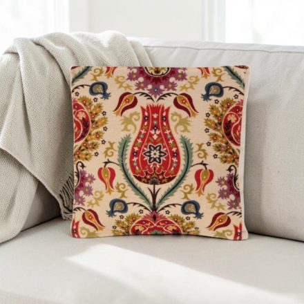 Cream Decorative Cushion 45x45 cm – Oriental Pomegranate