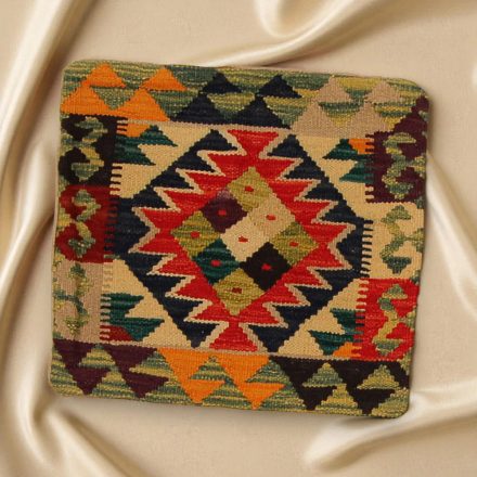Hand woven decorative cushion 45x45 Kilim cushion cover