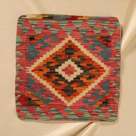 Kilim cushion 45x45 hand woven cushion cover