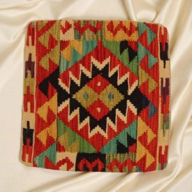 Kilim cushion 45x45 hand woven cushion cover