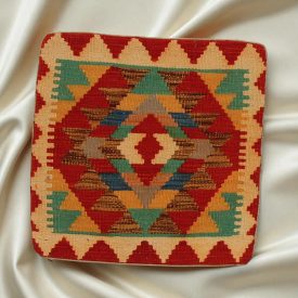 Afghan Kilim cushion cover 45x45 hand woven cushion