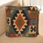 Afghan Kilim cushion cover 45x45 hand woven cushion