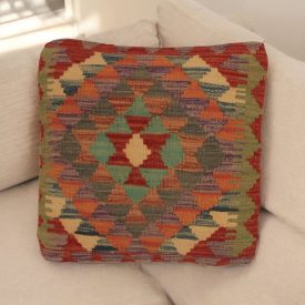 Hand woven cushion cover 45x45 Kilim decorative cushion