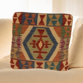 Hand woven decorative cushion 45x45 Kilim cushion cover