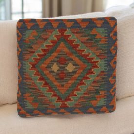   hand woven Kilim cushion cover 45x45 afghan decorative cushion