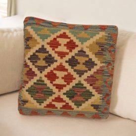 Hand woven Kilim cushion cover 45x45 luxury cushion