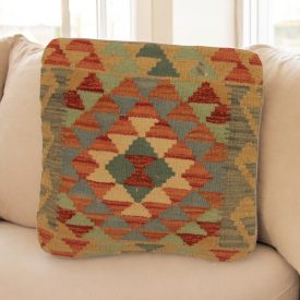 Kilim cushion 45x45 hand woven cushion cover