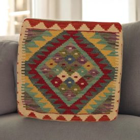Kilim cushion cover 45x45 hand woven decorative cushion