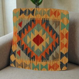 Kilim cushion cover 50x50 hand woven cushion