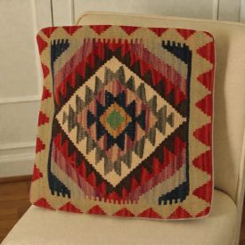 Afghan Kilim cushion cover 50x50 hand woven cushion